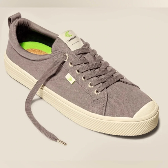 Unisex Cariuma OCA low mystic gray in canvas Men’s 8.5 Women’s 10 - Picture 10 of 14